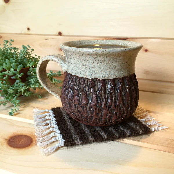 Striped Brown & Oatmeal (set of 2) - Free Shipping