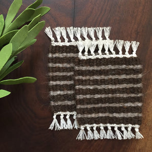 Striped Brown & Oatmeal (set of 2) - Free Shipping